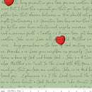 J. Wecker Frisch - All My Heart  - Love Letters - Green - The Green Fern Quilt Co.
