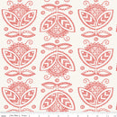 J. Wecker Frisch - All My Heart  - Valentine Thistles - White & Red - The Green Fern Quilt Co.