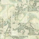 Tim Holtz Eclectic Elements Palette - Teal Map - Teal - The Green Fern Quilt Co.