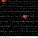 J. Wecker Frisch - All My Heart  - Love Letters - Black - The Green Fern Quilt Co.