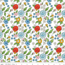 J. Wecker Frisch - All My Heart  - Bouquet Toss - White - The Green Fern Quilt Co.