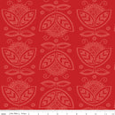 J. Wecker Frisch - All My Heart  - Valentine Thistles - Red - The Green Fern Quilt Co.