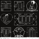 J. Wecker Frisch - Take Heart Tally Card Linework Black - The Green Fern Quilt Co.