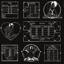 J. Wecker Frisch - Take Heart Tally Card Linework Black - The Green Fern Quilt Co.