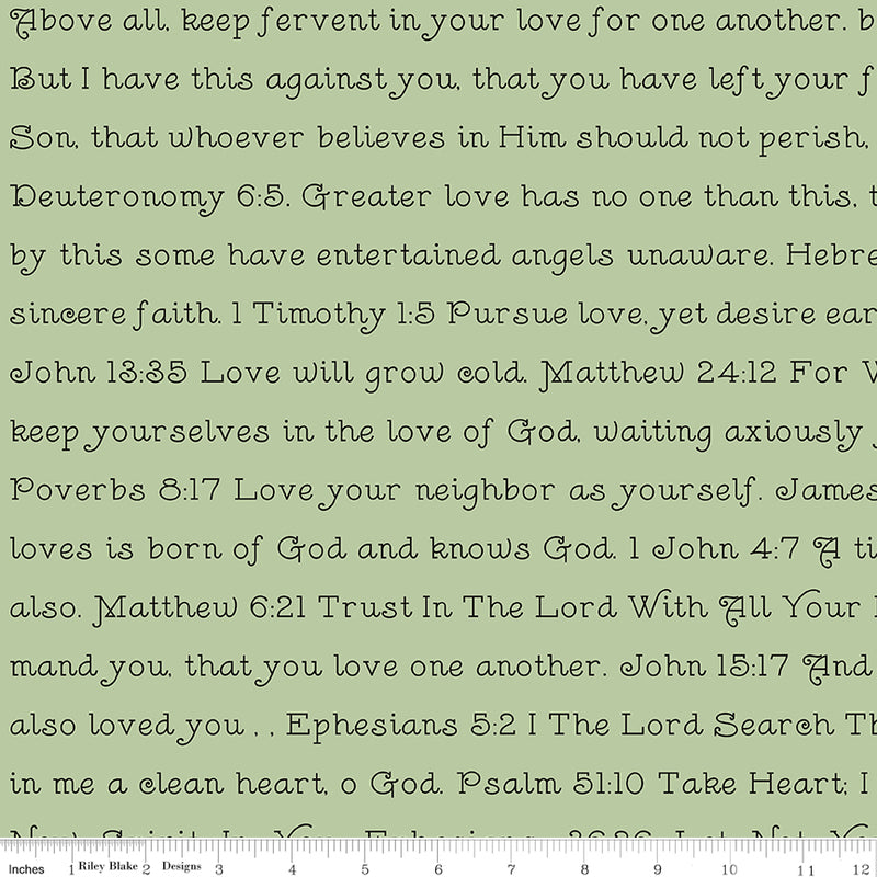 J. Wecker Frisch - Take Heart Love Scripture Green