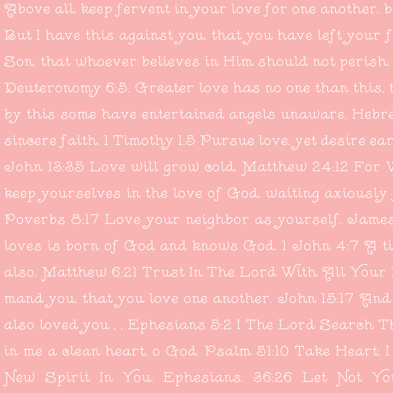 J. Wecker Frisch - Take Heart Love Scripture Pink