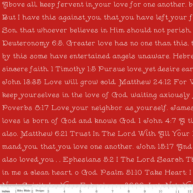 J. Wecker Frisch - Take Heart Love Scripture Red