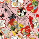 J. Wecker Frisch - Take Heart Valentine Card Toss Pink - The Green Fern Quilt Co.