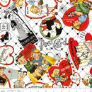 J. Wecker Frisch - Take Heart Valentine Card Toss White - The Green Fern Quilt Co.