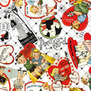 J. Wecker Frisch - Take Heart Valentine Card Toss White - The Green Fern Quilt Co.