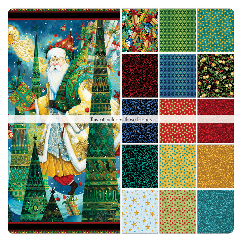 Spirit of Christmas Hope Quilt Kit designed by Cyndi McChesney - The Green Fern Quilt Co.