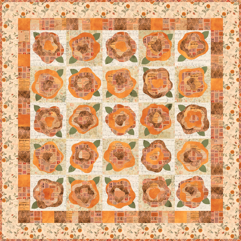 Tim Holtz Eclectic Elements Palette - Orange Tiny Print - Orange