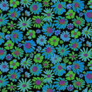 Kaffe Fassett - August 2024 Collective - Bloomers - Black - The Green Fern Quilt Co.