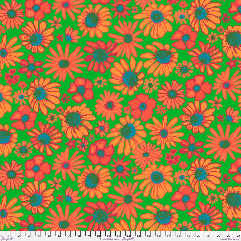 Kaffe Fassett - August 2024 Collective - Bloomers - Green