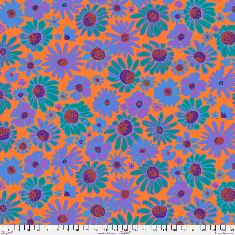 Kaffe Fassett - August 2024 Collective - Bloomers - Orange