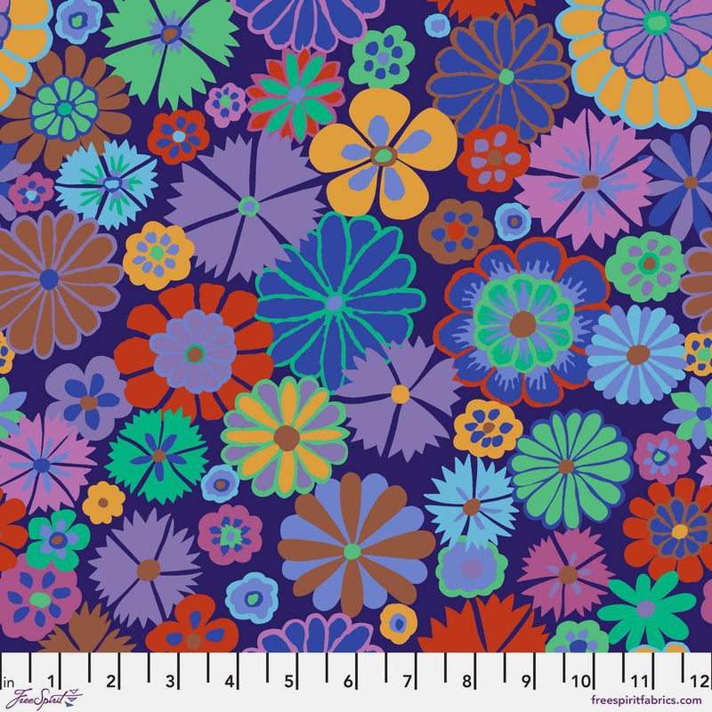 Kaffe Fassett - August 2024 Collective - Folk Flower - Purple