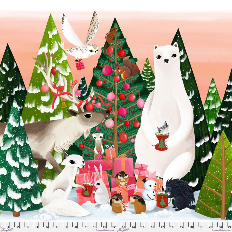 Woodland Holiday by Katy Tanis - Holiday Celebration Panel - The Green Fern Quilt Co.