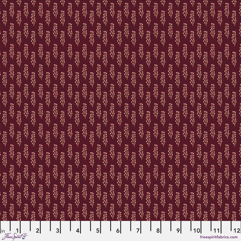 Mia Charro - Autumn Friends - Autumn Twigs - Garnet - The Green Fern Quilt Co.