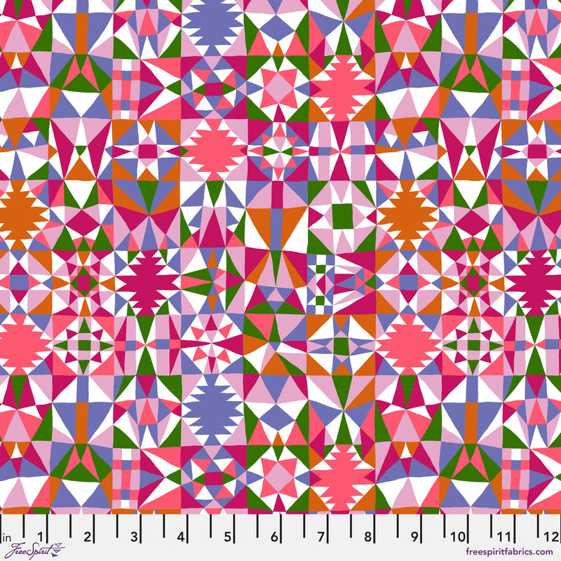 Monika Forsberg - Rising Tide - Brine - Pink - The Green Fern Quilt Co.