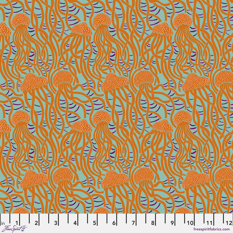 Monika Forsberg - Rising Tide - Tidal - Mint - The Green Fern Quilt Co.