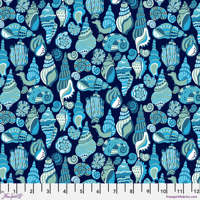 Monika Forsberg - Rising Tide - Rock Pool - Blue - The Green Fern Quilt Co.