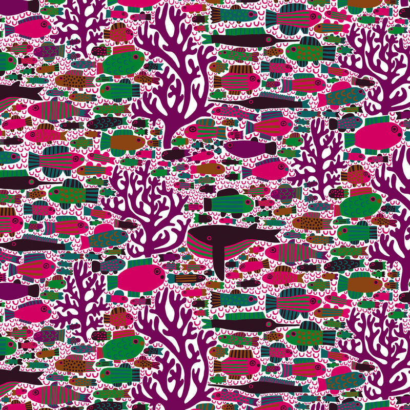 Monika Forsberg - Rising Tide - Drifting - Pink - The Green Fern Quilt Co.