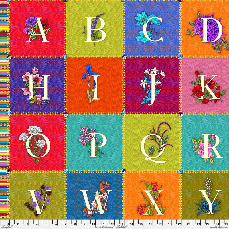 Odile Bailoeul - Language of Flowers - Alphabet - Panel