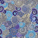 Kaffe Fassett - August 2024 Collective - Ammonites - Blue - The Green Fern Quilt Co.