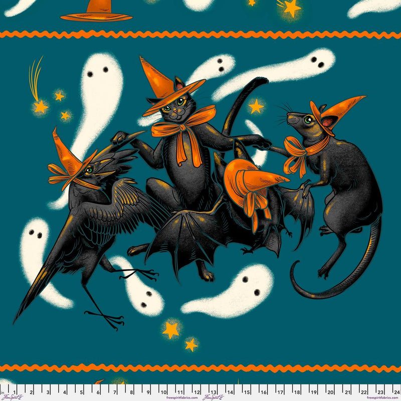 Rachel Hauer - Storybook Halloween - Dance - Panel - The Green Fern Quilt Co.