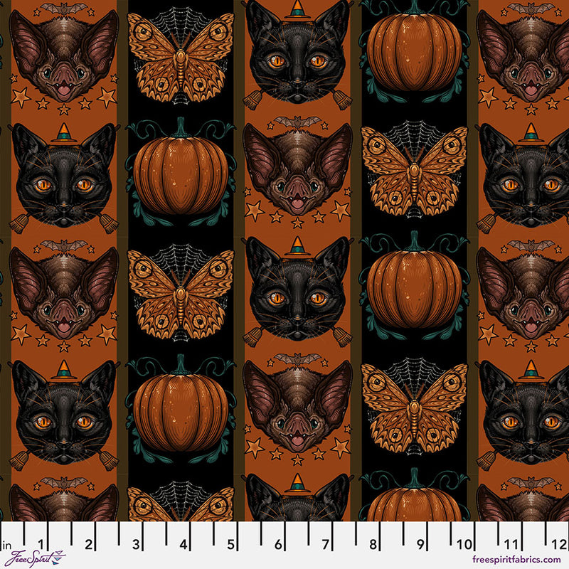 Mystic Moonlight - Halloween Stripe - Orange