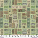 Tim Holtz Eclectic Elements Palette - Green Tickets - Green - The Green Fern Quilt Co.