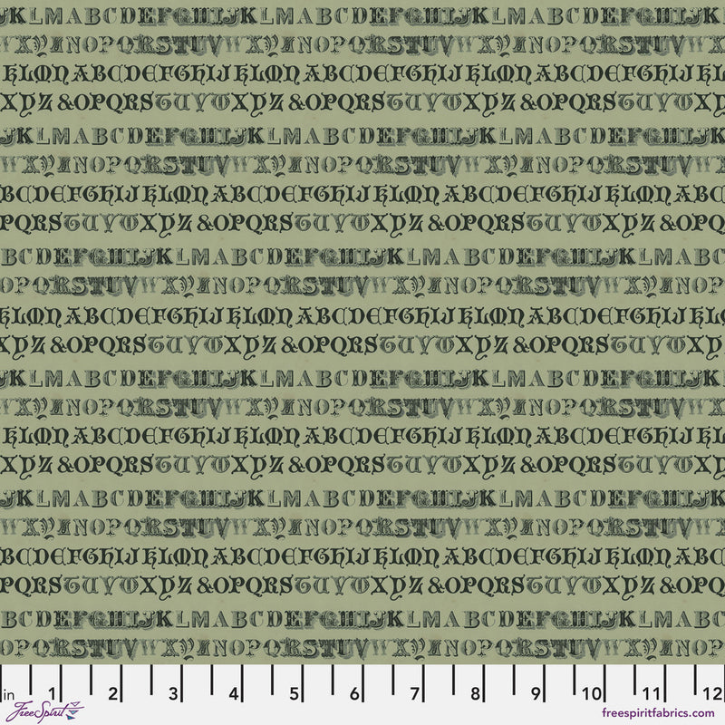 Tim Holtz Eclectic Elements Palette - Green Typography - Green - The Green Fern Quilt Co.