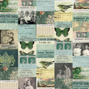 Tim Holtz Eclectic Elements Palette - Teal Collage - Teal - The Green Fern Quilt Co.