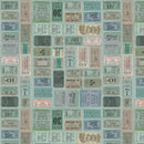 Tim Holtz Eclectic Elements Palette - Teal Tickets - Teal - The Green Fern Quilt Co.