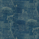 Tim Holtz Eclectic Elements Palette - Blue Map - Blue - The Green Fern Quilt Co.
