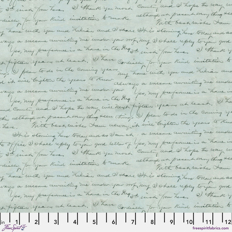 Tim Holtz Eclectic Elements Palette - Blue Script - Blue - The Green Fern Quilt Co.