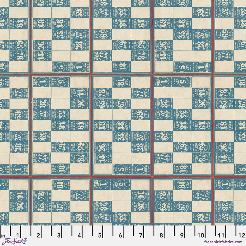Tim Holtz Eclectic Elements Palette - Blue Numbers - Blue - The Green Fern Quilt Co.