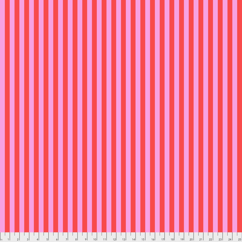 Tula Pink - True Colors - Tent Stripe - Poppy