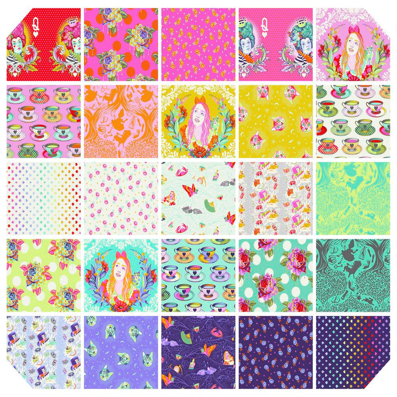 Tula Pink's Curiouser and Curiouser - Curiouser 25 pc. FQ Bundle - FreeSpirit Fabrics