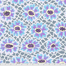 Kaffe Fassett Collective - August 2021 - Flower Net - Grey - The Green Fern Quilt Co.