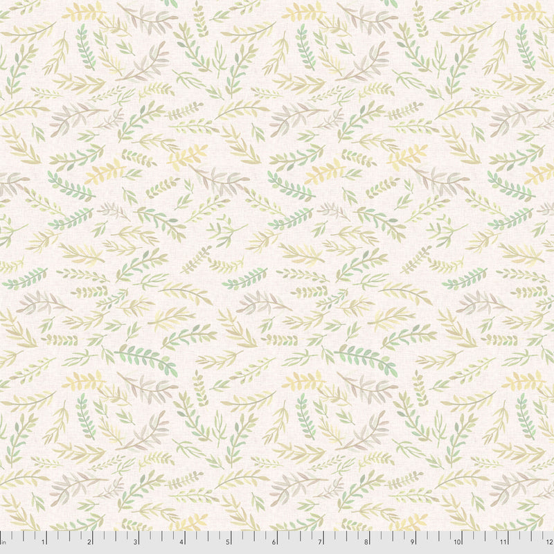Farm Friends - Branches - Ivory - designed by Mia Charro for FreeSpirit Fabrics