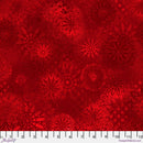 Sue Penn - Textures - Medallions - Red - FreeSpirit Fabrics - Digitally Printed - The Green Fern Quilt Co.