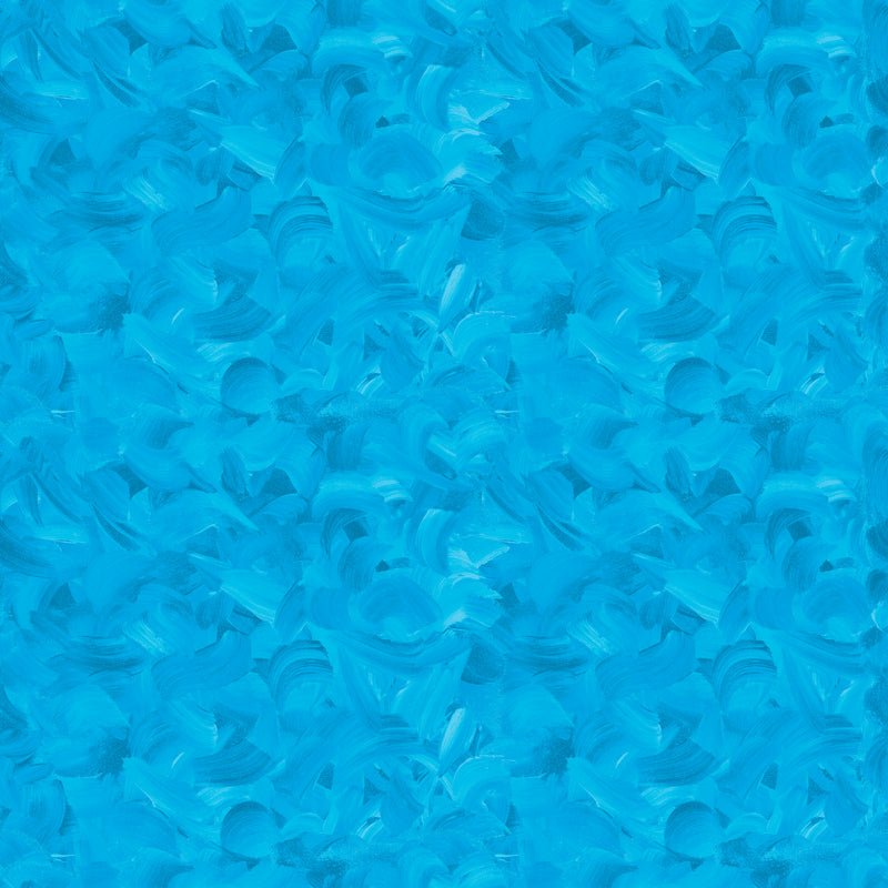 Sue Penn - Flourish - Impasto - Blue - FreeSpirit Fabrics - Digitally Printed