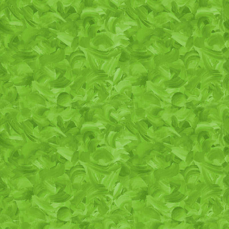 Sue Penn - Flourish - Impasto - Green - FreeSpirit Fabrics - Digitally Printed