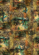 Tim Holtz Abandoned 2 - Drop Cloth - Multi - Digitally Printed - The Green Fern Quilt Co.