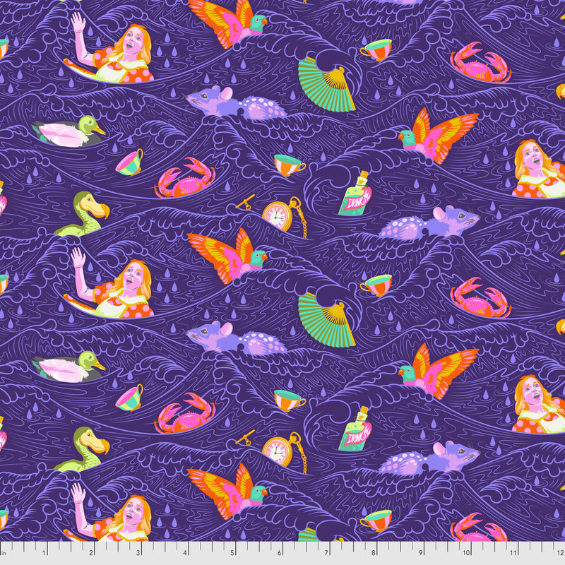 Tula Pink's Curiouser and Curiouser - Sea of Tears - Daydream - FreeSpirit Fabrics