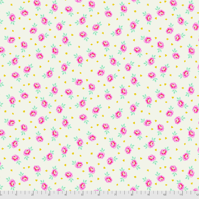 Tula Pink's Curiouser and Curiouser - Baby Buds - Sugar - FreeSpirit Fabrics