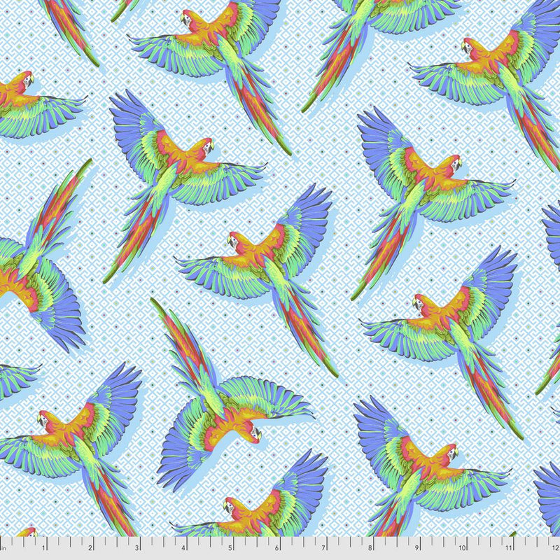 Tula Pink - Daydreamer - Macaw Ya Later - Cloud - FreeSpirit Fabrics