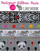 Tula Pink Linework - Designer Ribbon Pack - Renaissance Ribbons - The Green Fern Quilt Co.