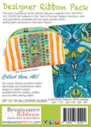 Tula Pink - Designer Ribbon Pack - All Stars Agave - Renaissance Ribbons - The Green Fern Quilt Co.